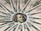 Banknotes of 100 US dollars lie in a circle. The image of Benjamin Franklin is surrounded by hundred-dollar bills. American money