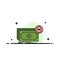 Banknotes, cash, dollars, flow, money Flat Color Icon Vector