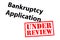 Bankruptcy Application Under Review