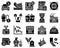 Bankruptcy related vector icon set 4, solid style