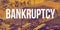 Bankruptcy theme with a busy intersection