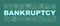 Bankruptcy word concepts banner