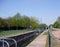 Banks of the DeÃ»le waterway between Belgium and France