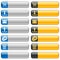 Banner buttons with web icons 2