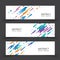 Banner Colorful Dynamic Abstract. Vector illustration.