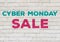 Banner for Cyber Monday sale