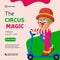 Banner design of circus magic