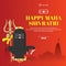 Banner design of happy maha shivratri