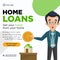 Banner design of home loans