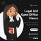 Banner design of legal aid open office hours