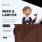 Banner design of need a lawyer