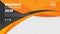 Banner design with orange geometric background.vector illustration