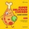 Banner design of super delicious chicken