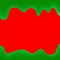 Banner dripping paint red and green for background colorful, watercolor drips border, green frame of dripping creamy liquid