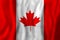 Banner with flag Canada. Travel and learn english or franch language