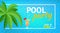 Banner or flyer for Summer Beach Party. Aloha Summer. Vector illustration. Invitation to nightclub. Web banner of summer