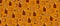 Banner with glass dropper bottles with pipettes and petri dishes on orange background.