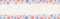 Banner with grunge USA background with red and blue stars..Decorative American banner suitable for background, headers, posters, c