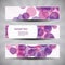 Banner or Header Design with Abstract Bubbly Pattern