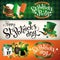 Banner illustrations for celebrating St. Patrick`s Day.