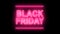 Banner with the inscription Black Friday pops up and blinks a little red, the concept of shopping, days of sales in