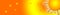 Banner orange-yellow abstraction. Background vector with a circle.