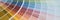 Banner with paint samples color swatch, interior design. Abstract multicolored background, copy space