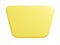 Banner plate 3d render - rectangular shaped yellow plaque with empty space for text for promotion and advertising poster