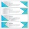 Banner polygons design blue color