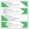 Banner polygons design green color