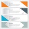 Banner polygons design Orange , blue, gray color