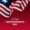 Banner or poster of Liberia independence day celebration. Waving flag. Vector illustration.