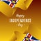 Banner or poster of Niue independence day celebration. Niue flag. Vector illustration.