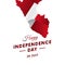 Banner or poster of Peru independence day celebration. Peru map. Waving flag. Vector illustration.