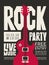 Banner for Rock party with live music