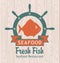 Banner for seafood