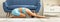 Banner Side view Asian woman wearing green sportwear doing Yoga exercise,Yoga Childâ€™s pose or Balasana,Calm of healthy young