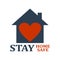 Banner slogan for stay at home