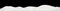 Banner of sparkling fluffy white snow hills isolated on black