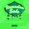 Banner square ramadan sale in green color for social media post