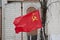 The banner of the USSR.The banner of victory.The red banner of the Communists