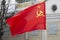 The banner of the USSR.The banner of victory.The red banner of the Communists