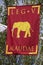 banner of the V Roman legion, alaudae