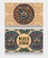 Banners with ornamental Mayan zodiac