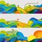 Banners set Olympic games 2016 wallpaper