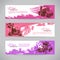 Banners of wine vintage background