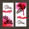 Banners of wine vintage background. Hand drawn watercolor illustrations