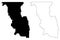 Bannock County, Idaho U.S. county, United States of America, USA, U.S., US map vector illustration, scribble sketch Bannock map