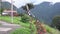 Banos, Ecuador - 20180924 - Girl Laughs When Pushed By Father on Casa de Arbol Child Swing.