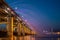 Banpo Bridge Moonlight Rainbow Fountain on Han river in Seoul, South Korea